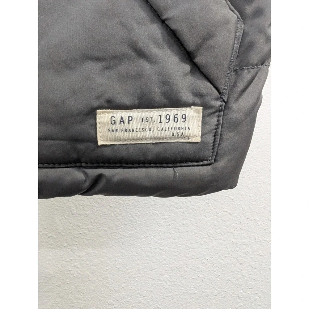 Baby Gap Kids‎ Gray Puffer Vest Quilted Full Zip Sleeveless Jacket Toddler 4T
